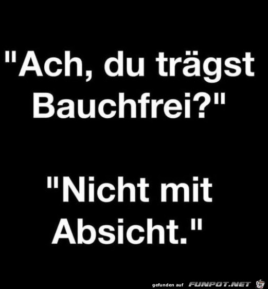 Bauchfrei